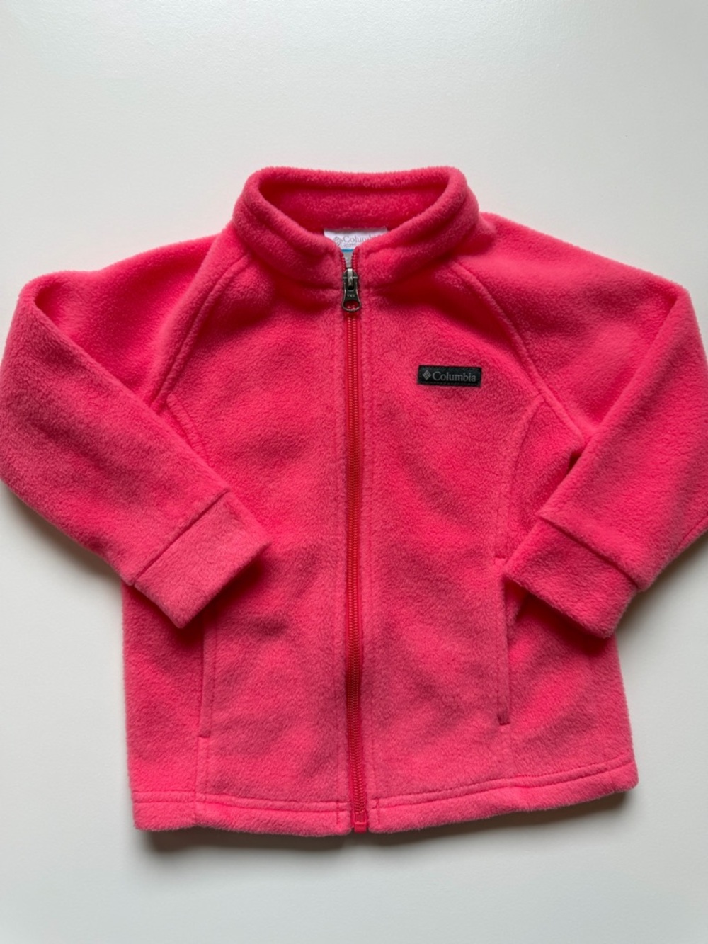 Columbia Bright Coral Pink Fleece Zip Jacket